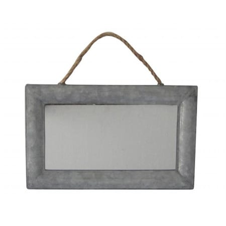 Cheungs Rattan Cheungs Rattan FP-3598 Rectangular Mirror with Galvanized Metal Frame and Hanging Rope - Silver FP-3598